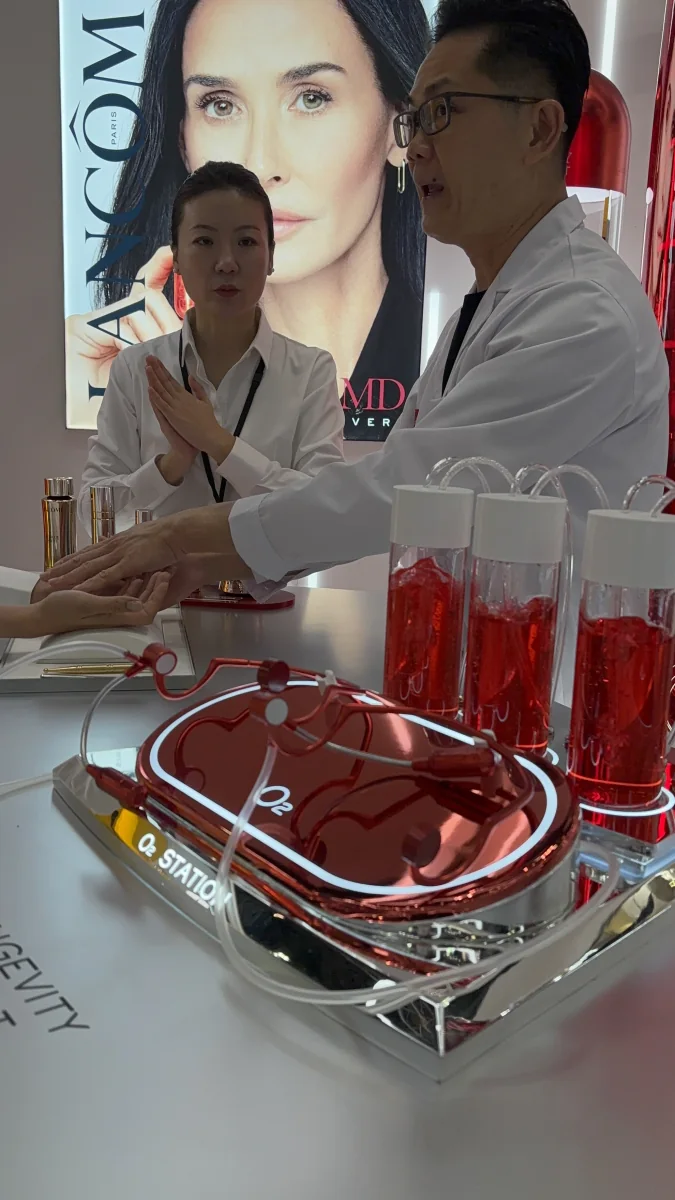 Lancôme O2 Station 引导式宾客演示